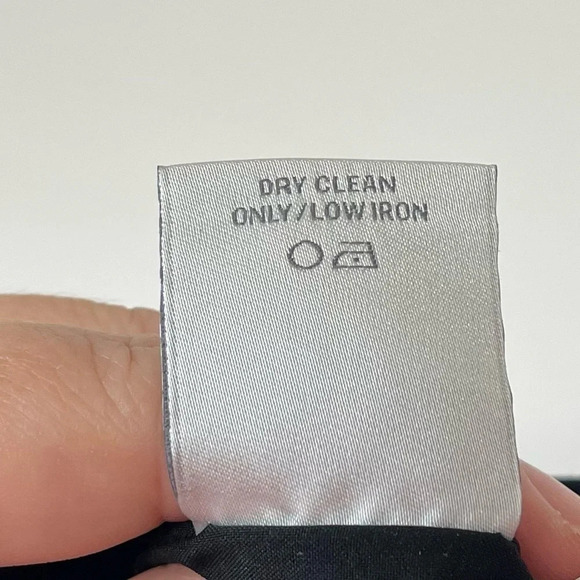 Carlisle New York Pants Womens 12 Black Navy Blue Plaid Wool Blend Side Zip - Picture 7 of 12